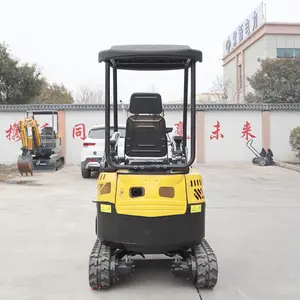 China 1,5 T Garden Home Farm Hogar Hidráulico Crawler Mini Excavadora Bagger Excavadoras para la venta