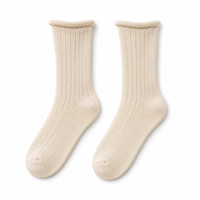 Chaussettes en laine mérinos mi-mollet OEM de haute qualité, épaisses, tricotées sur mesure, chaudes, pour l'automne et l'hiver
