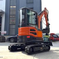 LIVRAISON GRATUITE Mini-excavatrice de 3 tonnes, moteur Kubota CE EPA, petite excavatrice sur chenilles de 2 tonnes, excavatrice compacte pour la ferme