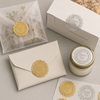 Autocollants personnalisés gaufrés or et argent mat, étiquettes thermocollantes pour invitations de mariage et emballages cadeaux