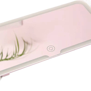 Miroir de courtoisie HD pour voiture Anbao 24,2x12cm avec éclairage LED tactile et pare-soleil pour maquillage - Product Image 5