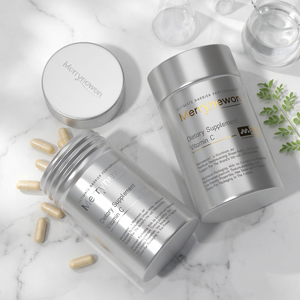 Empty Aluminum Pill Jar with Screw Cap Eco-Friendly Recyclable Medicine Packaging Vitamin Jar - Product Image 4
