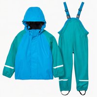 Combinaison de pluie imperméable pour filles et enfants, respirante, légère, doublure en polaire PU recyclée, veste de pluie pour la randonnée
