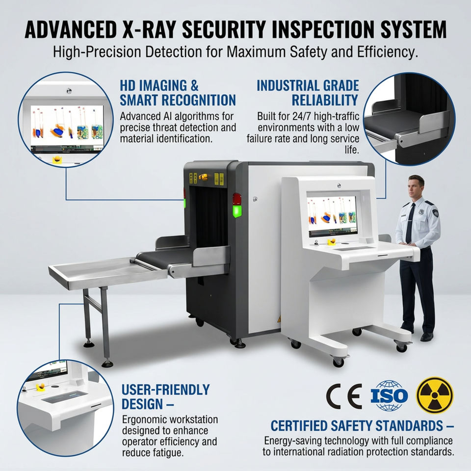 Vms Scanner Averguard VMS-6550 Dual View X Ray Scanner for Airport Security