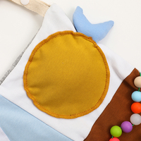 Couverture carrée sensorielle personnalisée en coton 100% pour bébé, 42x42cm, 120-250GSM, idéale pour les activités et la décoration de Noël en usine