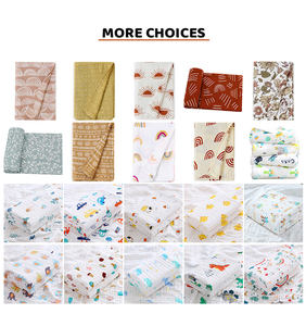 Venta al por mayor verano dormir muselina bebé manta 100% algodón orgánico manta para <span class=keywords><strong>recién</strong></span> <span class=keywords><strong>nacidos</strong></span> - Product Image 5