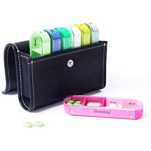 Boîtes en plastique petites et portables pour voyages, organiseur de médicaments hebdomadaire, boîte à pilules - Product Image 2