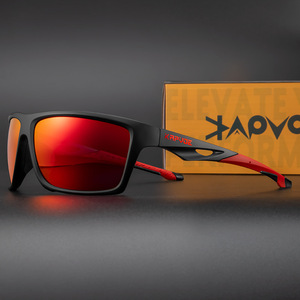 Lunettes de soleil sport polarisées Kapvoe, monture intégrale, UV400, pour le cyclisme, la conduite en plein air, multifonctionnelles - Product Image 1