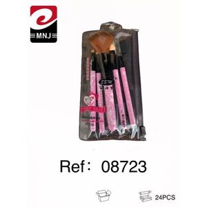 Mnj Makeup Brush Set 24Pcs Pink Handle With Case For Face Application - Product Image 1