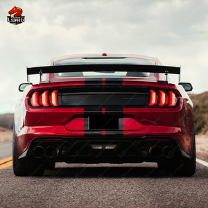 Kit carrosserie GT500 pour Ford <span class=keywords><strong>Mustang</strong></span> 2018-2020 – Modification automobile : pare-chocs, jupes latérales, lèvre avant, capot, échappement - Product Image 6