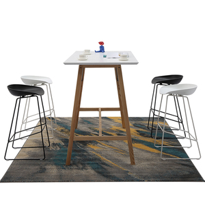 Moderno estilo francés barato al por mayor de patas de metal de plástico contador altura Taburetes de <span class=keywords><strong>bar</strong></span> sillas con en venta - Product Image 4
