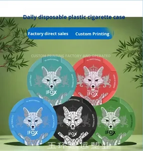 Pot d'emballage en plastique PP transparent à trois ouvertures, moulage par soufflage, utilisation universelle, design portable pour embout buccal à nicotine - Product Image 1