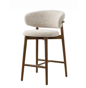 <span class=keywords><strong>Silla</strong></span> Moderna de Diseño Nórdico de Lujo Ligero, Respaldo Alto de Tela <span class=keywords><strong>Blanca</strong></span> Estable, para <span class=keywords><strong>Bar</strong></span>, Hogar, Salón, Comedor, Sala de Estar - Product Image 3