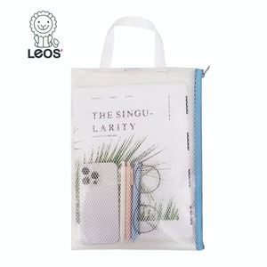 Porte-fichiers à fermeture éclair EVA étanche promotionnel avec poignée Sac en maille pour document de classement en classe ou à domicile - Product Image 2