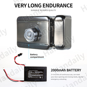 <span class=keywords><strong>Serrure</strong></span> étanche HanDaily pour portail extérieur, <span class=keywords><strong>serrure</strong></span> de porte <span class=keywords><strong>à</strong></span> reconnaissance faciale Wifi, <span class=keywords><strong>serrure</strong></span> numérique <span class=keywords><strong>à</strong></span> empreinte digitale, mot de passe, application, carte RFID - Product Image 6