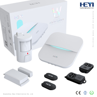 Sistema de Alarma Antirrobo para el Hogar con Detector de Puerta/Movimiento, Sensor de Intrusión, Habilitado para WiFi, 8 Horas de Duración de la Batería, Alarma con Aplicación Móvil