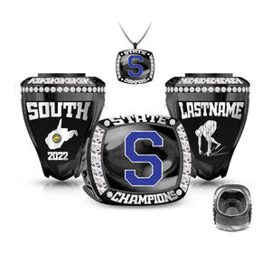 YUANYU usine personnalisé LOGO <span class=keywords><strong>basket</strong></span>-ball, Football, Rugby championnat <span class=keywords><strong>Champion</strong></span> bague sport bijoux hommes et femmes alliage bijoux - Product Image 1