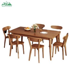 Set Meja Makan Persegi Panjang Modern Wayon dengan 4 Kursi untuk Penggunaan di Apartemen dan Dapur - Product Image 6
