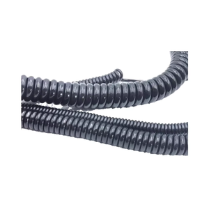 Cable Retráctil en Espiral Personalizado para Máquinas, Revestimiento de Nailon/PVC, Cable de Extensión de 1.5mm y 2.5mm (2.5m-18m) - Product Image 4