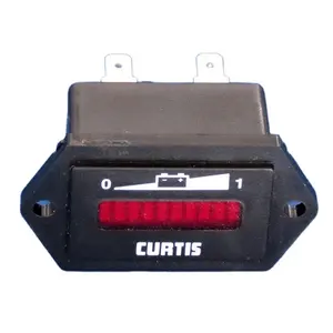 CURTIS Auto Meter Model 906 Batterij "Brandstof" Gauge 12-48 V