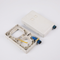 Hongsheng approvisionnement d'usine ABS 2 noyaux FTTH FTTX boîte de Distribution de Fiber optique panneau de prise de Fiber optique ingénierie approuvée par TLC