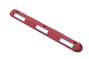 Séparateur de voie routière en caoutchouc recyclé noir, rouge et jaune 100x15x5cm pour la sécurité routière - Product Image 4