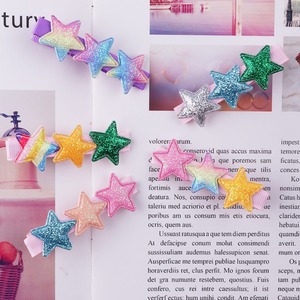 คลิปหนีบผมรูปดาวสีรุ้งน่ารักแบบเกาหลีใหม่1ชิ้นสำหรับเด็กผู้หญิงกิ๊บติดผมหน้าม้าด้านข้างของเด็กกิ๊ฟติดผมประกายระยิบระยับสำหรับเจ้าหญิงของขวัญเด็ก - Product Image 3