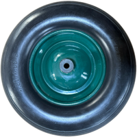 Roda Caster Poliuretan Padat Putar Datar Pneumatik 4.80/4.00-8PU Lebar 3.2in Garansi 3 Tahun