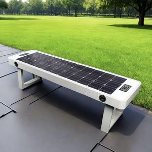 सौर चार्जिंग स्मार्ट बांस की पटियो बेंच वायरलेस बैकरेस्ट और आउटडोर ऑडियो-निर्माताओं द्वारा अनुकूलित - Product Image 4