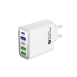 Caricabatterie Universale Rapido GaN PD 65W con Doppia Porta A+C per Laptop/Telefono/Auricolari con <span class=keywords><strong>3</strong></span> Prese EU/<span class=keywords><strong>US</strong></span>/UK per Viaggi - Product Image 1