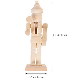 6 pièces <span class=keywords><strong>casse</strong></span>-<span class=keywords><strong>noisette</strong></span> noël <span class=keywords><strong>casse</strong></span>-<span class=keywords><strong>noisette</strong></span> en <span class=keywords><strong>bois</strong></span> inachevé avec peinture et stylo blanc <span class=keywords><strong>casse</strong></span>-<span class=keywords><strong>noisette</strong></span> non peint - Product Image 2