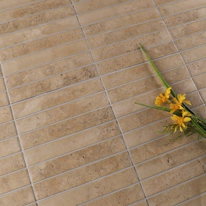 22x145 stackbond phun in đá cẩm thạch cái nhìn tráng men Dải ngón tay Kit Kat Gạch <span class=keywords><strong>Mosaic</strong></span> gốm cho tính năng tường trở lại giật gân dự án - Product Image 5