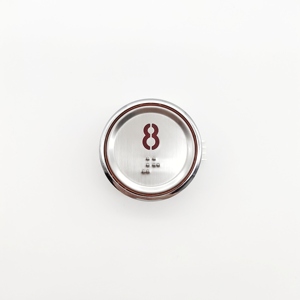 Nhà Máy Cung Cấp Chống Ăn Mòn Đường Kính 39Mm Thang Máy Điều Khiển Thép Không Gỉ Nút Nâng - Product Image 1