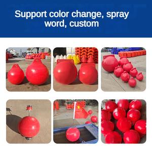 Bola flotante de advertencia oceánica rellena de <span class=keywords><strong>espuma</strong></span> de colores brillantes directa de fábrica para bloquear la bola flotante de los barcos - Product Image 4