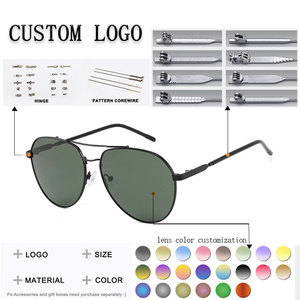 Pilot Sunglasses Oval Full Rim Green Lenses UV400 Protection Unisex Adult Outdoors - Product Image 2