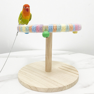 Rulman direksiyon ile doğal ahşap toptan eğitim papağan oyuncak - Product Image 6