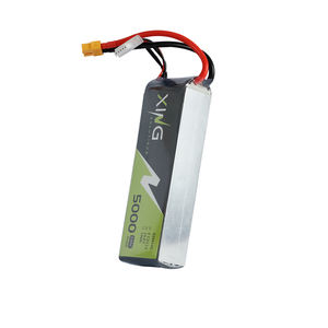 工場価格 リチウムイオンポリマー電池 高レート 100C 4S1P 14.8V 5000mAh UAV/FPVバッテリー 8248145 モデル飛行機用 - Product Image 2