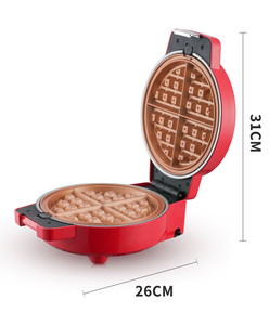 850W Gaufrier rond simple machine à collation détachable gaufrier crêpière mini donut gaufrier avec 9 assiettes - Product Image 5