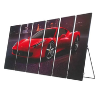 Poster con Display a Led portatile per interni verticale Totem Display Video Free Standing Led Poster pubblicitario