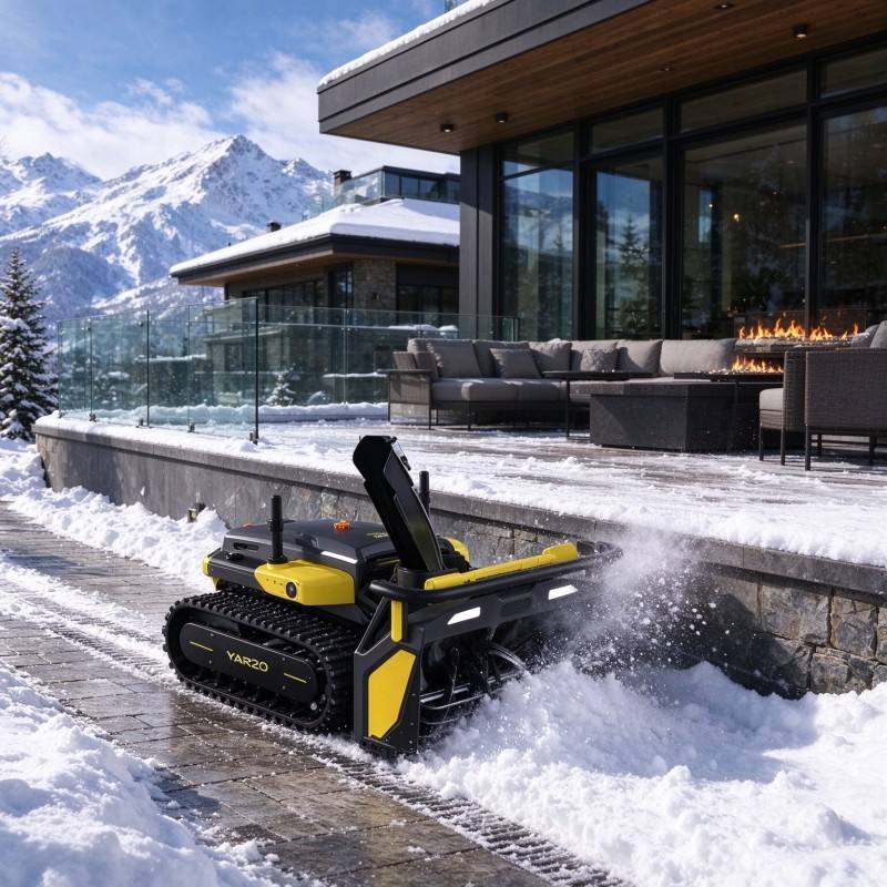 Snow Blower Robotic Module with LED Work Light, Anti-slip Chassis ...