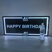 Letrero LED Personalizado para Fiesta de Cumpleaños, Letrero Luminoso Acrílico para Bar, Club, Licor, Vip, Presentador de Botellas, Letrero de Servicio