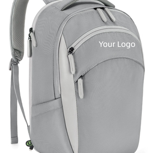 Người đàn ông của màu đen 15.6 inch kinh doanh có thể thu vào cáp thời trang dây kéo đóng cửa Ba lô cho công việc và nghiên cứu - Product Image 2