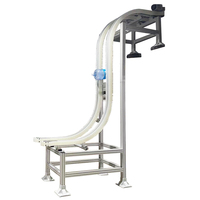 Ascenseur flexible de pince de PVC de-vitesse réglable pour des usines de boisson matériel de ceinture d'acier inoxydable pour la vente au détail de magasin d'alimentation