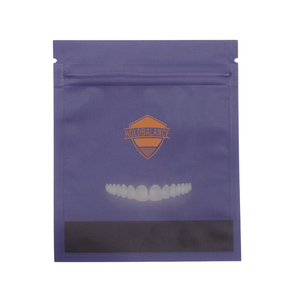 Borsa da imballaggio con stampa personalizzata con cerniera in <span class=keywords><strong>plastica</strong></span> ortodontica bustina con chiusura a 3 lati con chiusura a Zip dentaria - Product Image 6