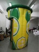Fournitures d'usine Promotions commerciales Événement Fête Blowup Citron Boisson Kiosque Gonflable Concession Stand Stand Limonade Tente