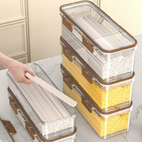 Boîte de rangement moderne en plastique pour pâtes Réfrigérateur de qualité en gros Stockage d'assaisonnement spécifique pour la cuisine Étanche PET PP Frais de voyage