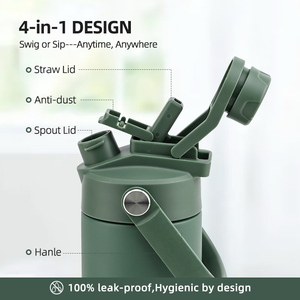 Botella de Agua Infantil de 14 oz, Mini Termo de Acero Inoxidable Aislado con Tapa de Paja para Niños Pequeños, Preescolares y Escolares, Botella con Logotipo Personalizado - Product Image 2