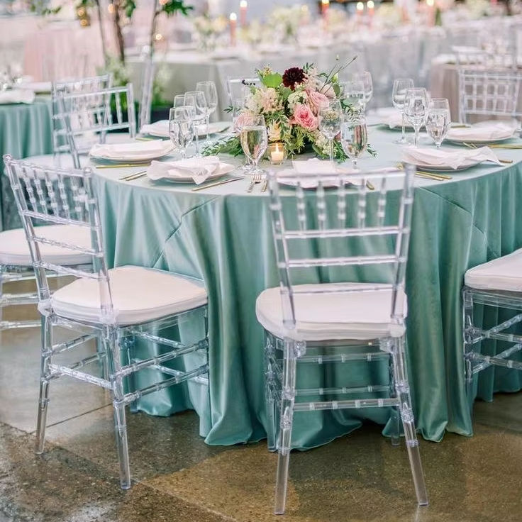 Transparent Color Outdoor Furniture Plastic Resin Acrylic Chiavari