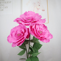 Fleur de pivoine artificielle pour décoration de mariage, présentation en vitrine de centre commercial, accessoires de photographie en mousse imperméable, transfrontalier
