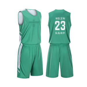 Ensemble de maillot de basket-ball unisexe personnalisé de qualité supérieure, taille plus, respirant, léger, entraînement, antibactérien, anti-UV - Product Image 1